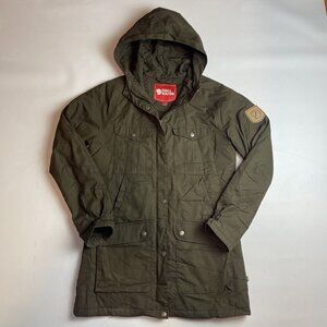 Fjallraven Greenland Parka (89259) Jacket Women Sz S Dark Olive green (Read)